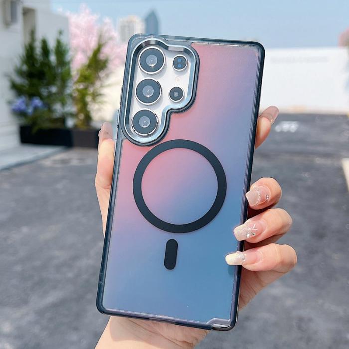 OEM - Samsung Galaxy S26 Ultra Skal Magnetiskt Färgändrande TPU - Svart