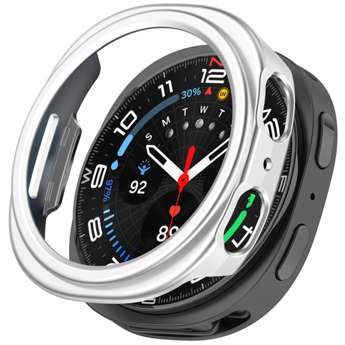 A-One Brand - Galaxy Watch 8 (44mm) Skal Semi-Enclosed - Silver
