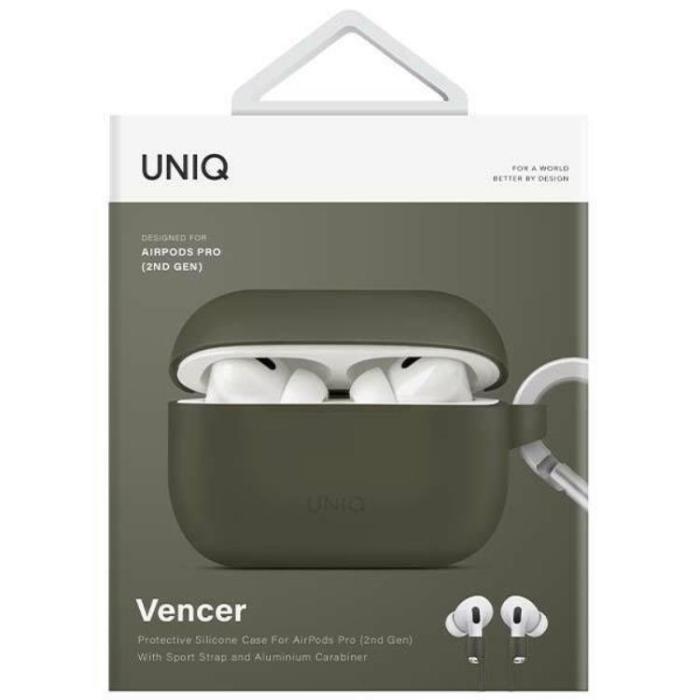 UNIQ - Uniq Airpods Pro 2 Skal Silicone Vencer - Moss Grön