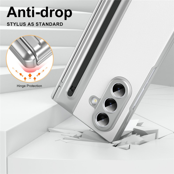 A-One Brand - Galaxy Z Fold 7 Mobilskal Matte Electroplated - Vit