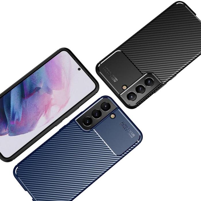 OEM - Carbon Fiber Skal Galaxy S22 Plus 5G - Svart