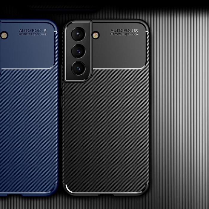 OEM - Carbon Fiber Skal Galaxy S22 Plus 5G - Svart