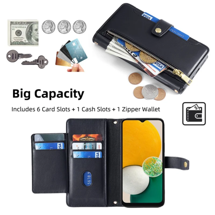 A-One Brand - Galaxy A13 5G Plånboksfodral PU Läder
