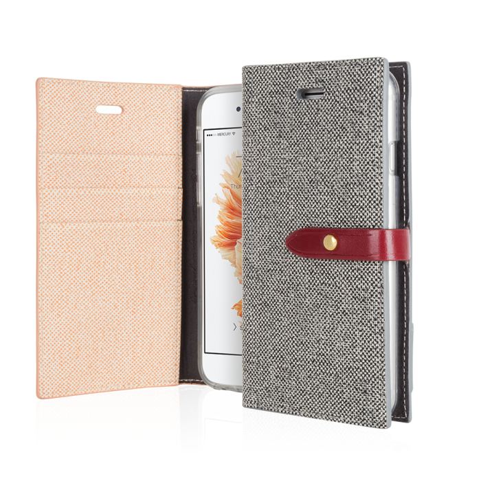 UTGATT5 - Mercury Milano Diary Fodral till Apple iPhone 6 (S) Plus - Orange