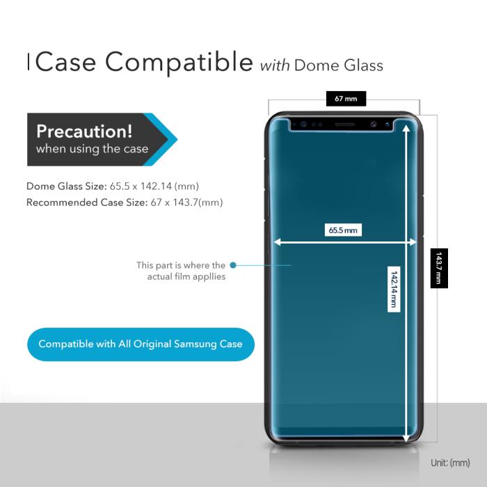 UTGATT4 - WhiteStone Dome Glass Skärmskydd till Samsung Galaxy S8 Plus