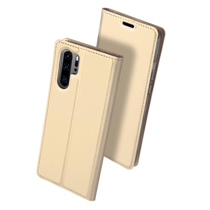 UTGATT4 - Dux Ducis Plånboksfodral till Huawei P30 Pro - Guld