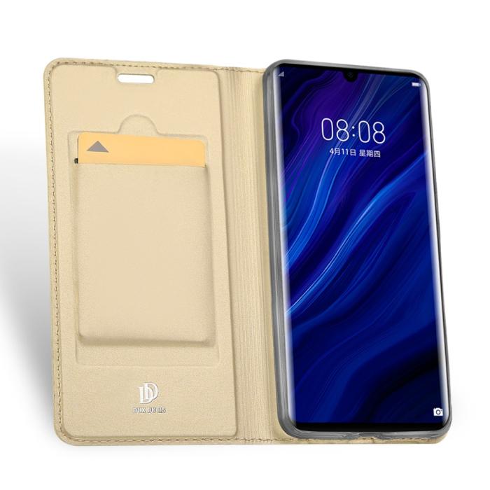 UTGATT4 - Dux Ducis Plånboksfodral till Huawei P30 Pro - Guld