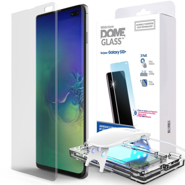 UTGATT4 - WhiteStone Dome Glass Skärmskydd till Samsung Galaxy S10 Plus