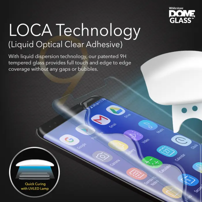 UTGATT4 - WhiteStone Dome Glass Skärmskydd till Samsung Galaxy S9 Plus