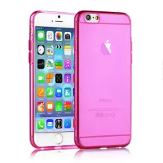 OEM - Ultra-thin 0.6mm Flexicase Skal till Apple iPhone 6(S) Plus - M&ouml;rkRosa