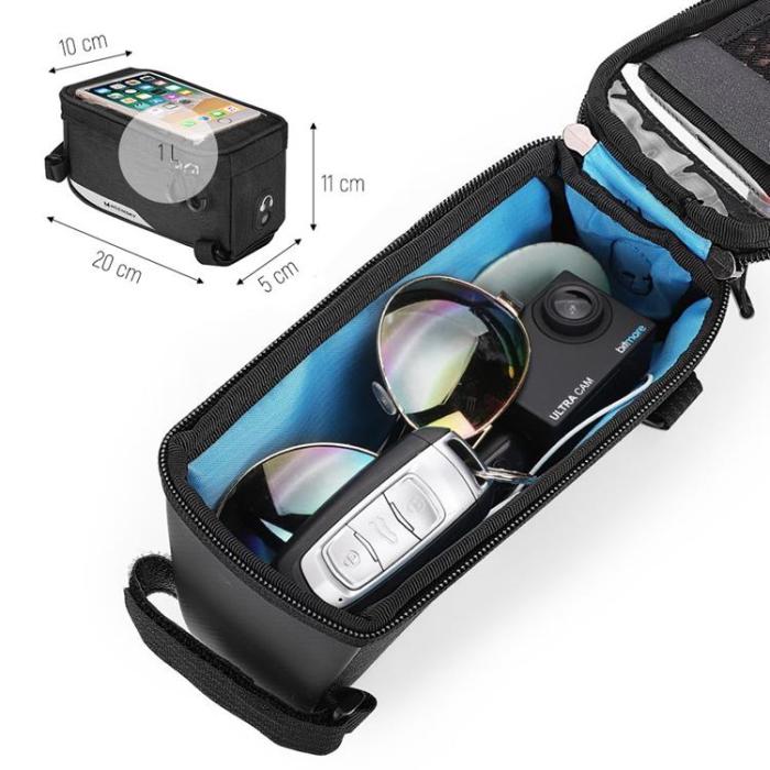 Wozinsky - Wozinsky Cykel Telefonfodral 6.5 tum 1L - svart