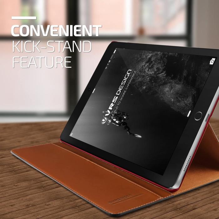 UTGATT1 - Verus Dandy Layered Fodral till Apple iPad Pro 12.9 (Svart - Wine)