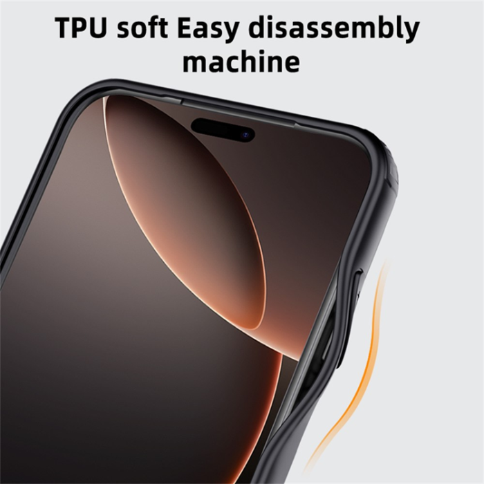 A-One Brand - iPhone 17 Pro Max Mobilskal Airbag Anti Drop TPU - Svart