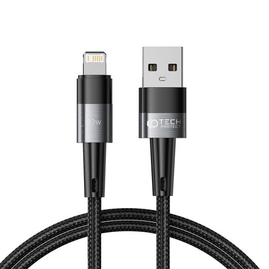 Tech-Protect USB-A till Lightning kabel Ultraboost 1m - Grå | 3541 | AlltMobil