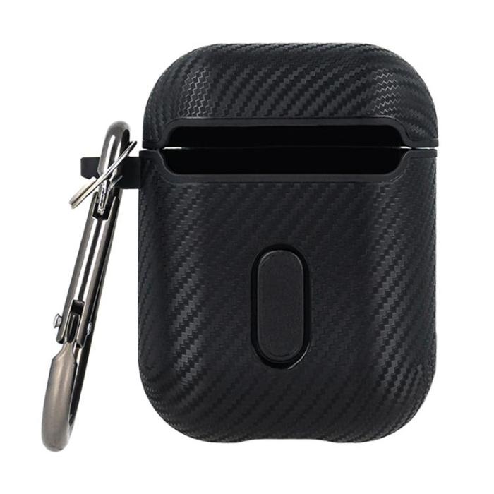 OEM - AirPods 1/2 Skal Carbon - Svart