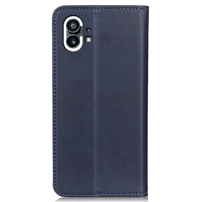 A-One Brand - Nothing Phone 1 Plånboksfodral Magnetic Äkta Läder - Blå