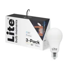 Lite bulb moments - Lite bulb moments (RGB) E27 lampa - 3-Pack