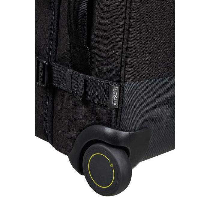 Samsonite - SAMSONITE SECURIPAK Duffelväska med hjul 55cm - Svart