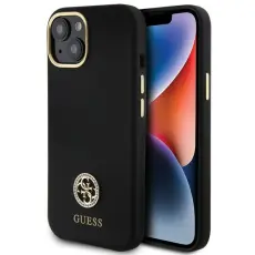 Guess - Guess Mobilskal till iPhone 15 / 14 / 13 MagSafe Silicone Logo Strass 4G