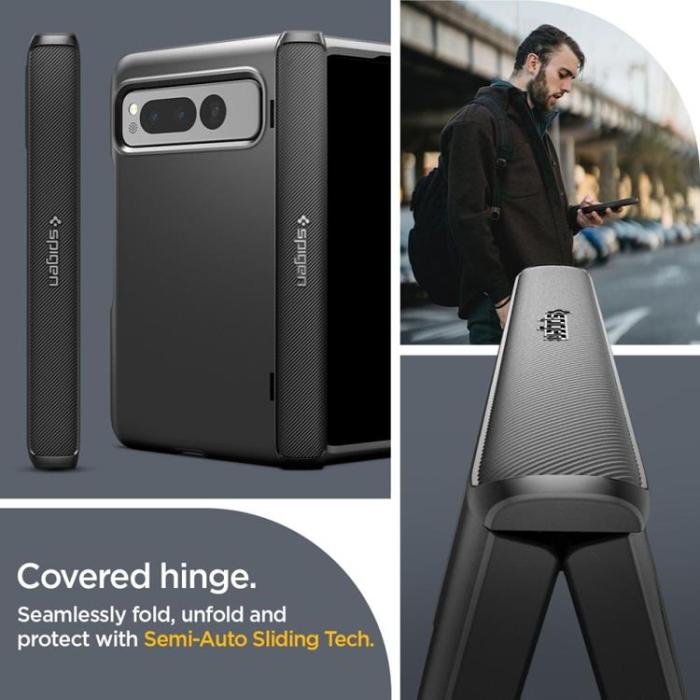 Spigen - Spigen Google Pixel Fold Mobilskal Slim Armor - Svart