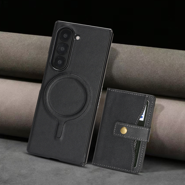 A-One Brand - Galaxy Z Fold 6 Mobilskal MagSafe Detachable Korthållare Kickstand