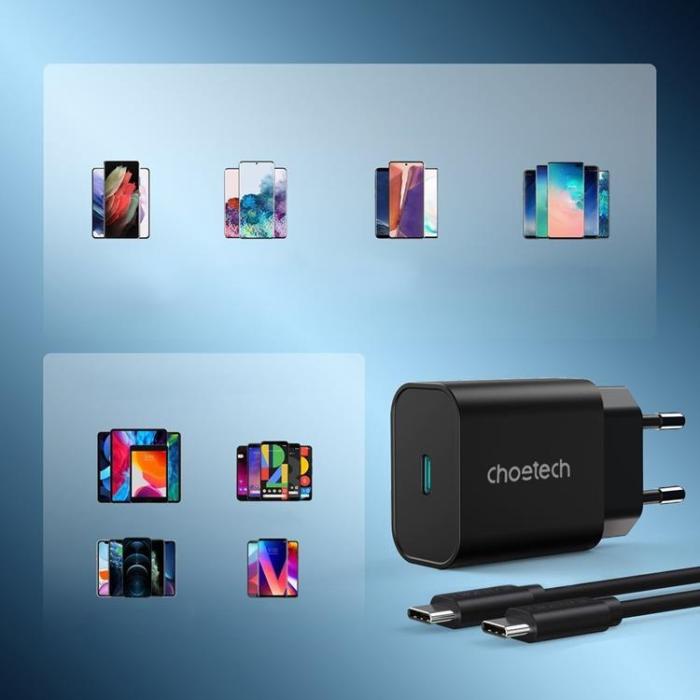 UTGATT1 - Joyroom PD Väggladdare USB-C 25W USB-C Kabel - Svart