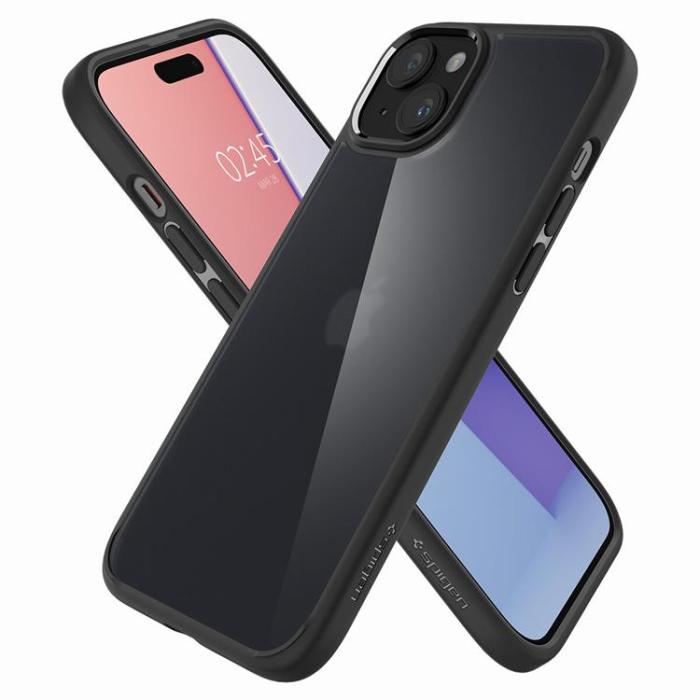 Spigen - Spigen iPhone 15 Plus Mobilskal Ultra Hybrid - Frosted Svart