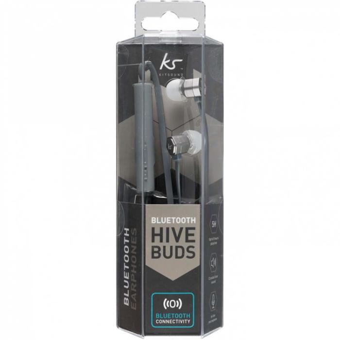 Kitsound - KITSOUND Hörlurar Hive Gunmetal In-Ear Trådlös Mic - Grå