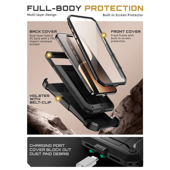 SupCase - Supcase iPhone Air Mobilskal UB Pro - Svart
