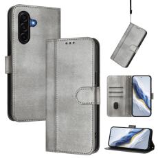 OEM - Samsung Galaxy A37 Pl&aring;nboksfodral Retro Textur Konstl&auml;der - Gr&aring;