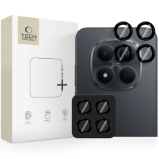 Tech-Protect - Tech-Protect Xiaomi Redmi Note 15 Pro 5G Kameraskydd H&auml;rdat Glas - Svart