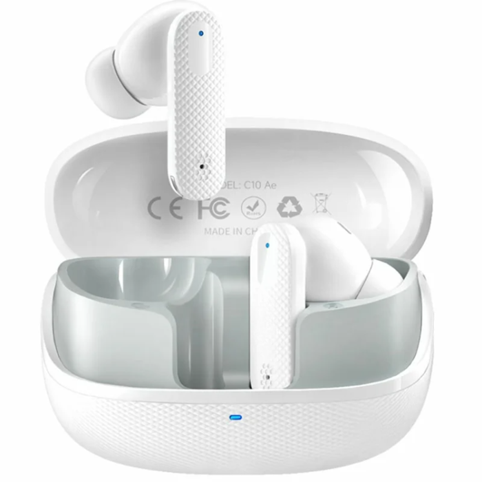 FINGERTIME - FINEBLUE Stereo TWS Trådlösa Bluetooth Hörlurar In-Ear Dual Mic ANC - Vit