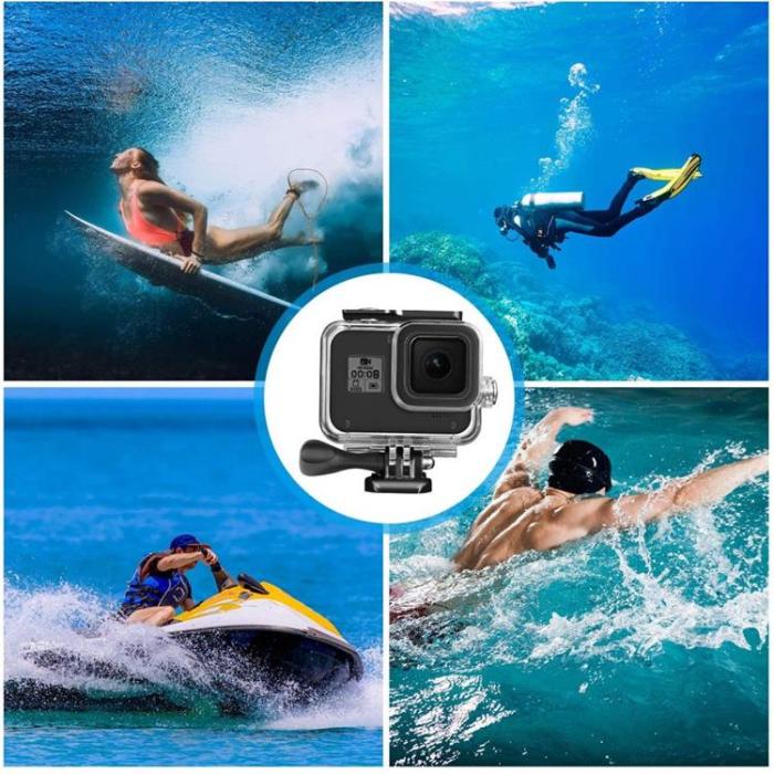 UTGATT1 - Tech-Protect GoPro Hero 8 Vattentät Fodral - Clear
