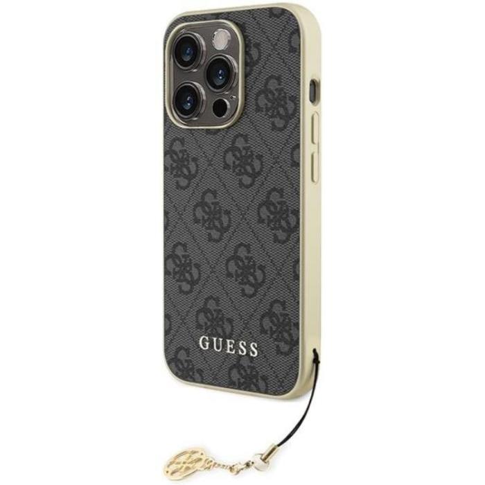 Guess - Guess iPhone 15 Pro Mobilskal Charms Collection - Grå