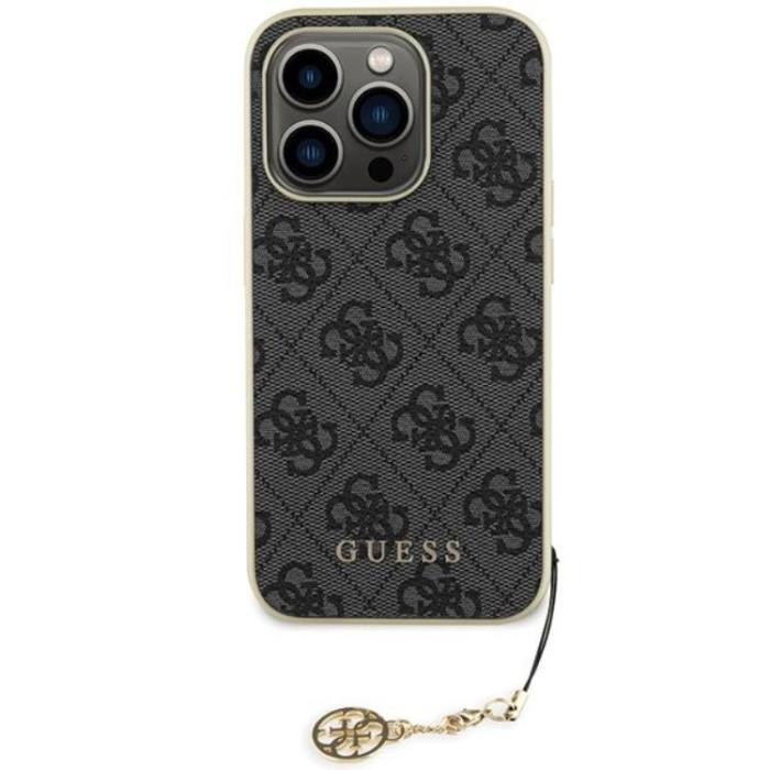 Guess - Guess iPhone 15 Pro Mobilskal Charms Collection - Grå