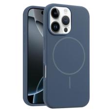 A-One Brand - iPhone 16 Pro Mobilskal MagSafe Silikon Anti Drop - Sapphire