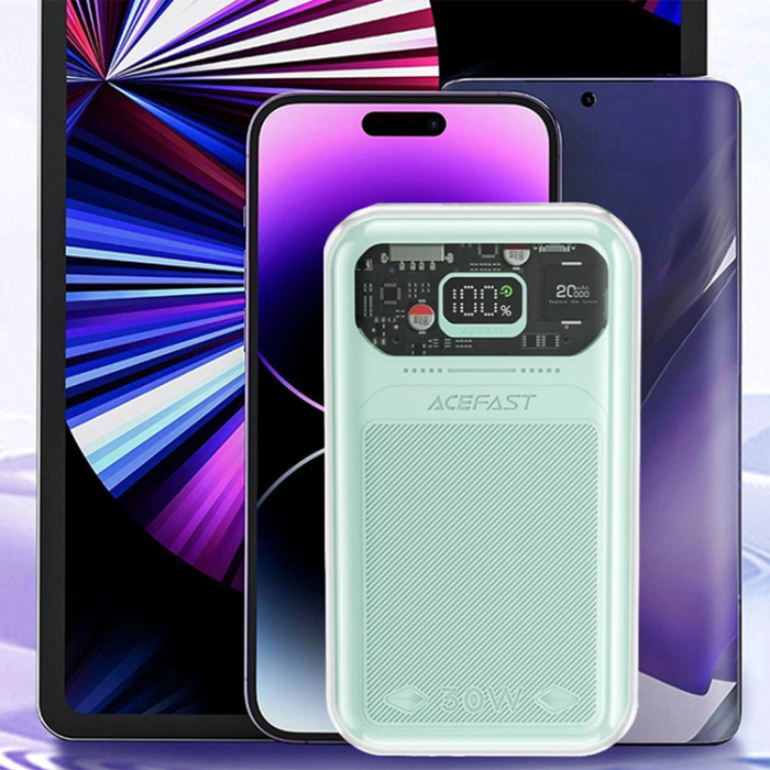 Acefast - Acefast Powerbank 20000mAh 30W Sparkling Series M2 - Grön