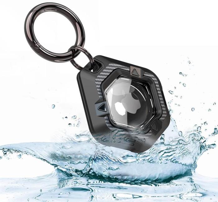 A-One Brand - Airtag hållare Carbon Anti-Fall - Svart