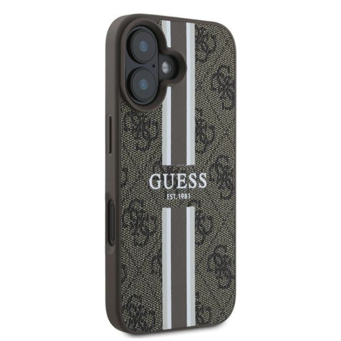 Guess - Guess iPhone 16 Plus Mobilskal Magsafe 4G Printed Stripes