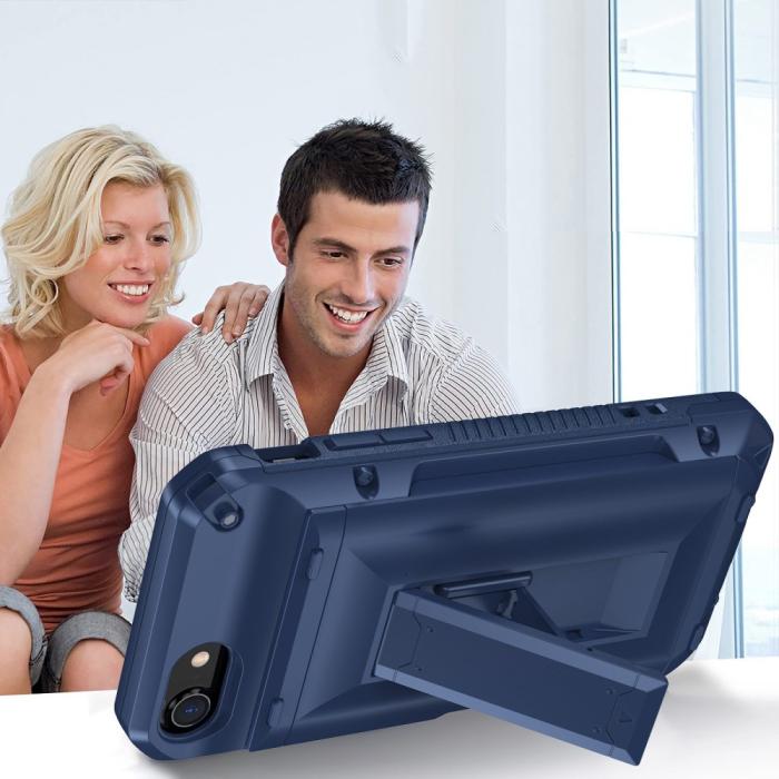 A-One Brand - iPhone 7/8/SE (2020/2022) Skal Korthållare Built-in Kickstand - Svart