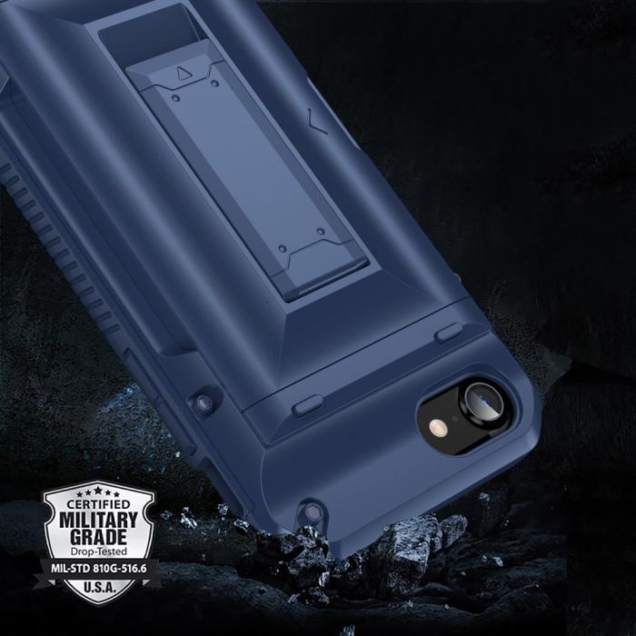 A-One Brand - iPhone 7/8/SE (2020/2022) Skal Korthållare Built-in Kickstand - Svart