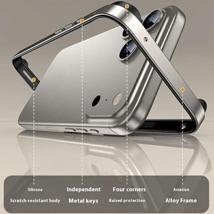A-One Brand - iPhone 17 Pro Mobilskal Hollow Metal Bumper