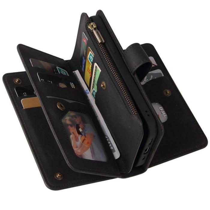 OEM - Google Pixel 7 Pro Plånboksfodral KT Zippered - Svart
