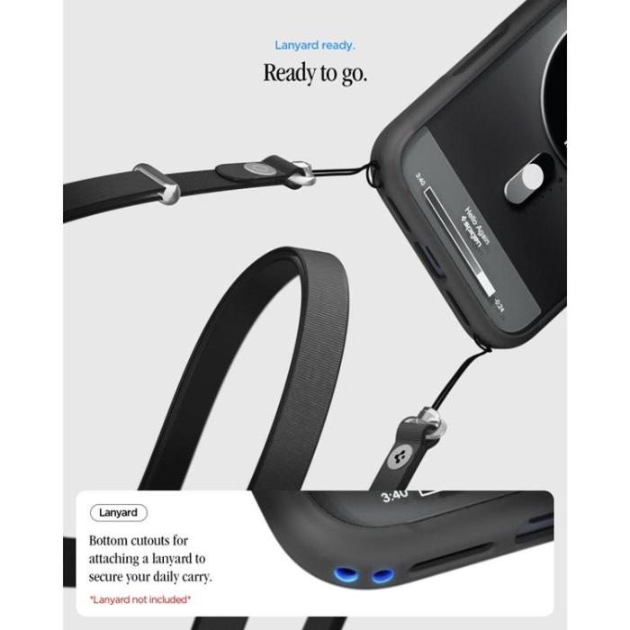 Spigen - Spigen Mobilskal För iPhone 18 Pro/17 Pro Magsafe Ultra Hybrid Classic - Svart