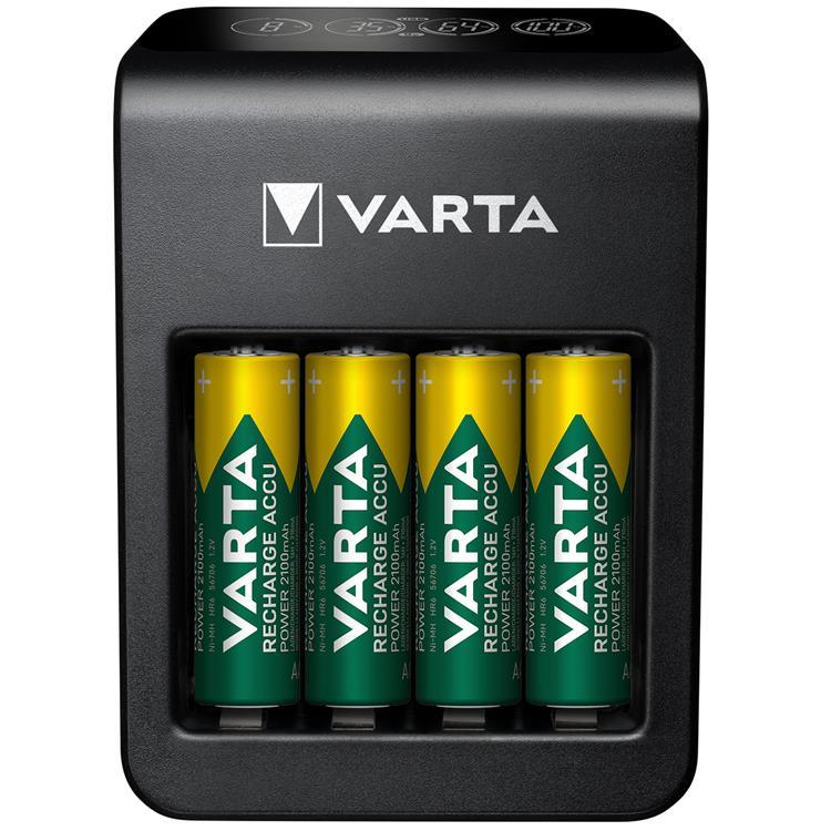 Varta LCD Plug Carger + AA/AAA/9V + USB inkl 4xAA | 505295 | AlltMobil