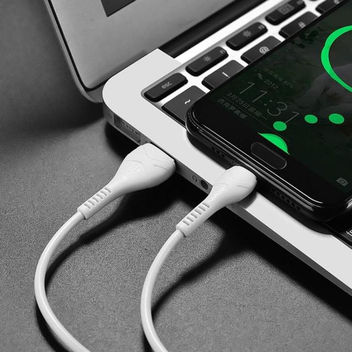 Hoco - Hoco Cool USB-C Kabel 1m - Vit