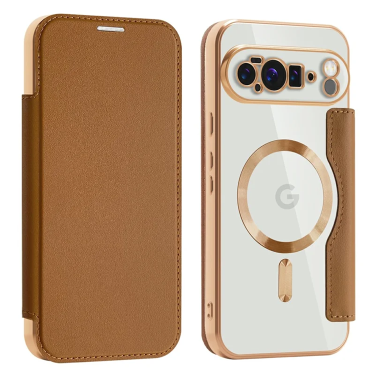 AMORUS Google Pixel 10 Pro XL Plånboksfodral Magsafe RFID - Brun | 2353 | AlltMobil