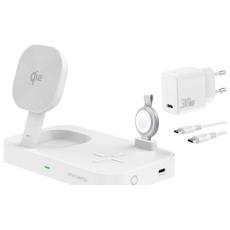 4smarts - 4smarts Qi2 Trådlös Laddare Apple Watch, iPhone, Airpods - Vit