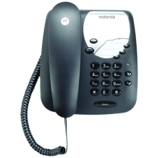 Motorola - Motorola Tr&aring;dl&ouml;s Fast Hemtelefon med V&auml;ggf&auml;ste CT1 - Svart