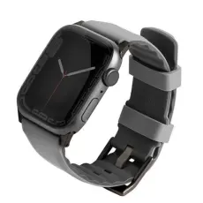UNIQ - Uniq Apple Watch 4/5/6/7/8/SE/SE2 (38/40/41mm) Armband Silicon - Chalk Gr&aring;